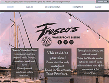 Tablet Screenshot of frescoswaterfront.com